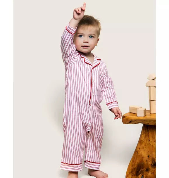 Petite Plume Baby Ticking Romper