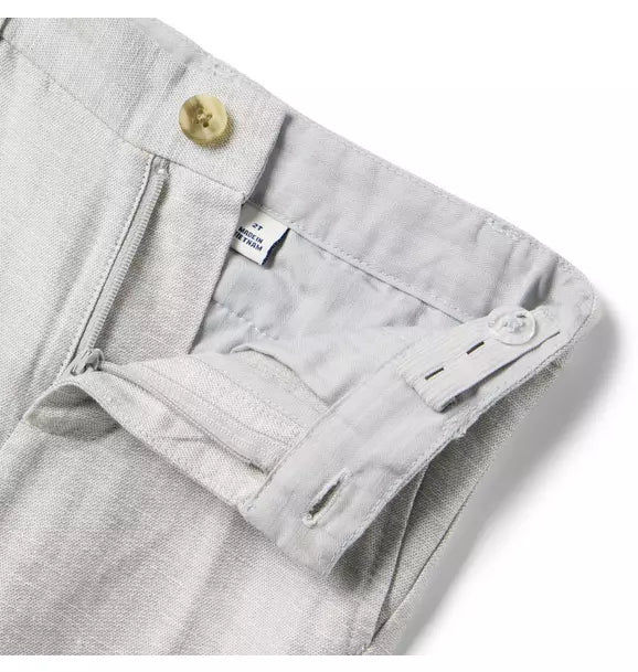 Linen-Cotton Suit Pant
