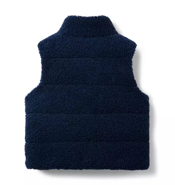 The Boucle Puffer Vest