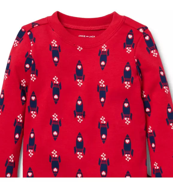 Good Night Pajamas In Rocket Hearts