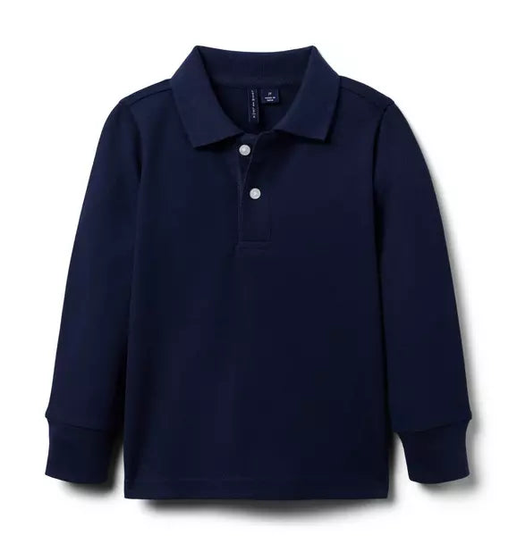 The Long Sleeve Pique Polo