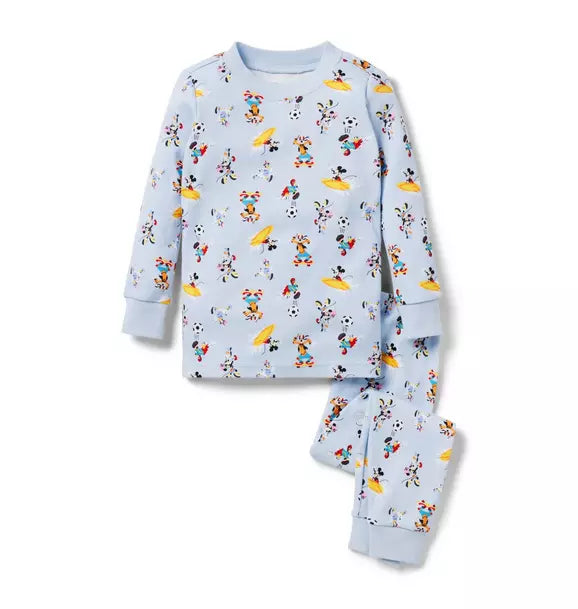 Good Night Pajamas In Disney Mickey Mouse Sport Friends