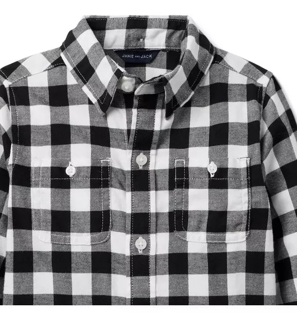 Gingham Flannel Shirt
