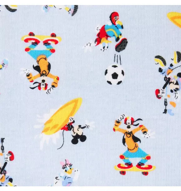 Good Night Pajamas In Disney Mickey Mouse Sport Friends