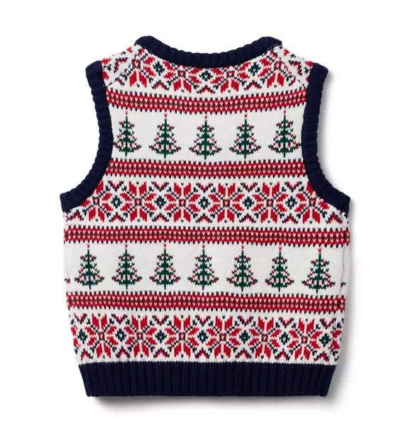 Holiday Fair Isle Sweater Vest