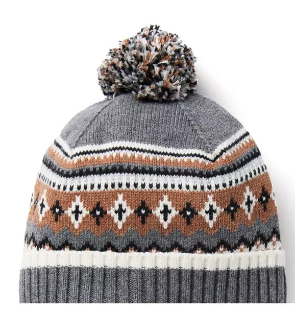 Fair Isle Pom Beanie