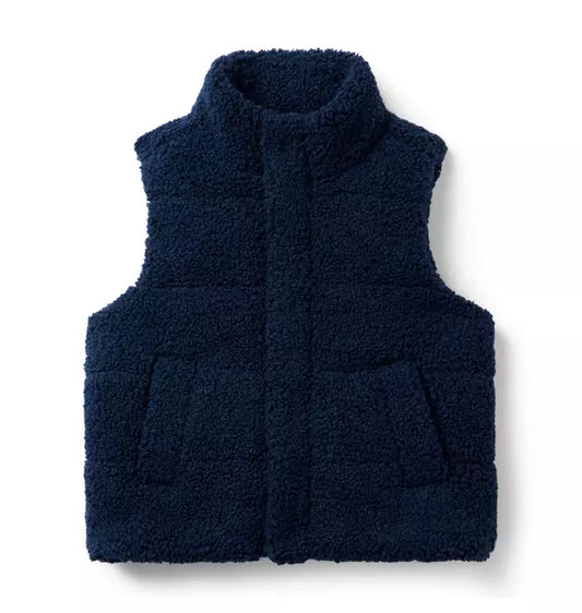 The Boucle Puffer Vest