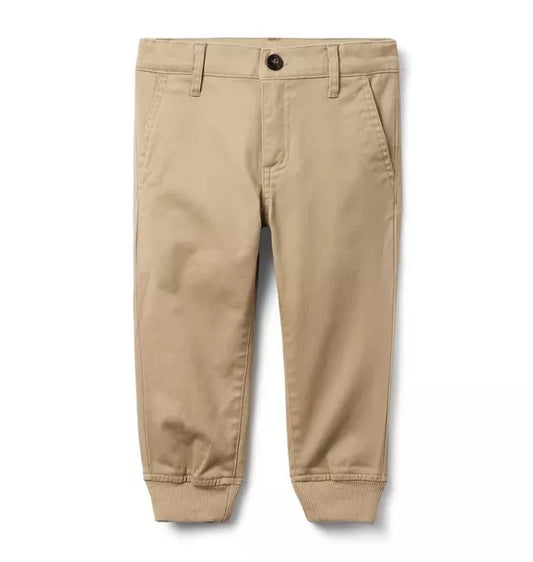 The Button Twill Jogger