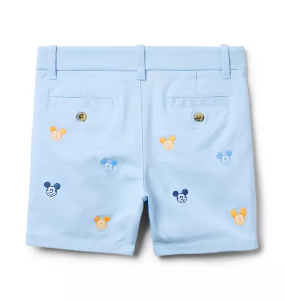 Disney Mickey Mouse Embroidered Twill Short