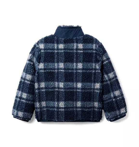 The Plaid Sherpa Pullover