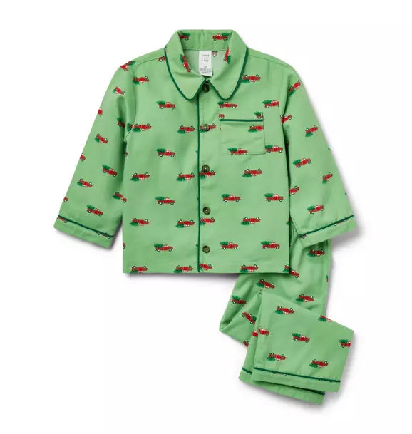 Good Night Classic Pajamas In Holiday Truck