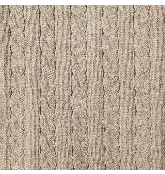The Cable Knit Polo Cardigan