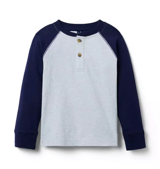 Raglan Sleeve Henley Tee