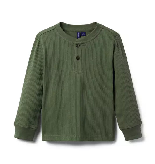 Ribbed Henley Tee