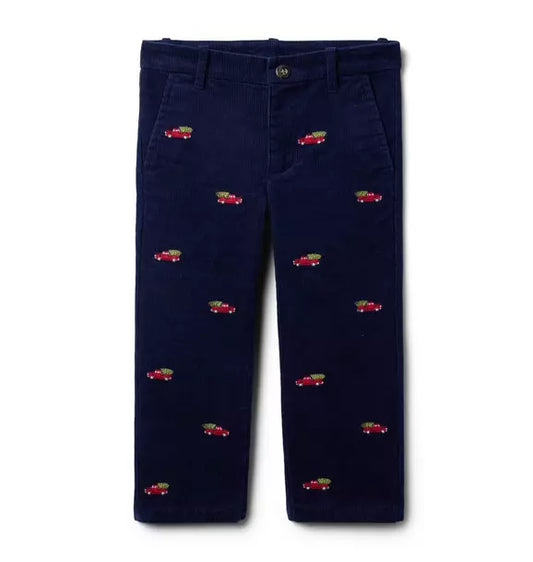 The Embroidered Holiday Corduroy Pant