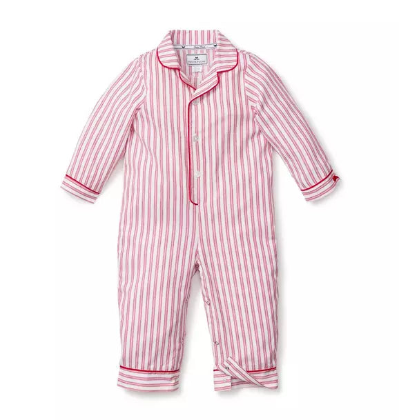 Petite Plume Baby Ticking Romper