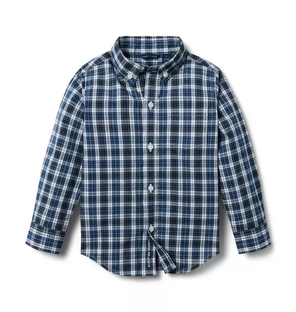 Plaid Poplin Shirt