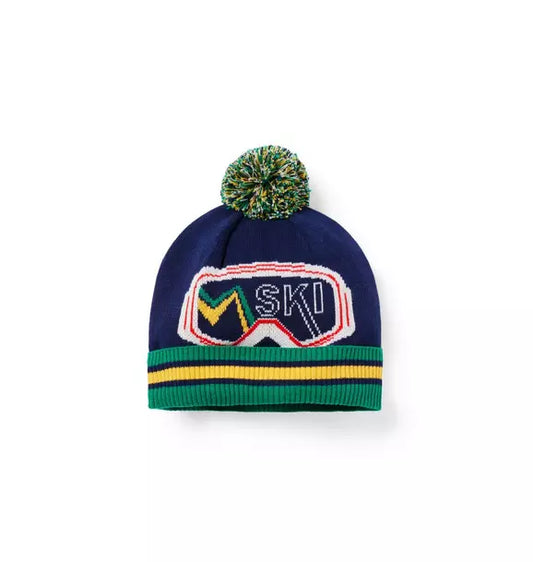 Ski Goggle Pom Beanie