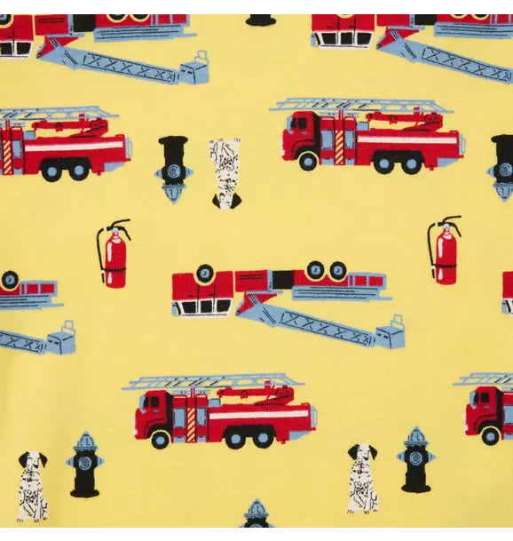 Good Night Pajama In Firetruck