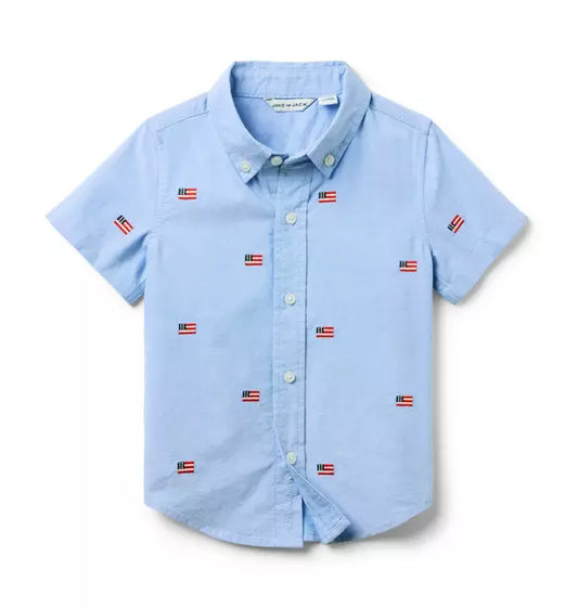 The Embroidered Flag Oxford Shirt