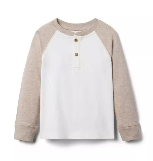 Raglan Sleeve Henley Tee