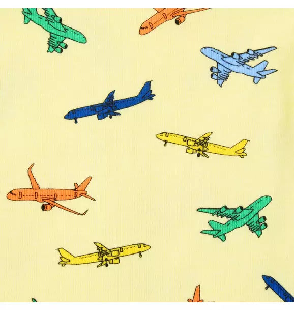 Good Night Short Sleeve Pajama in Airplane Adventure