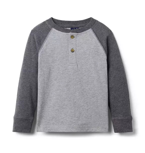 Raglan Sleeve Henley Tee