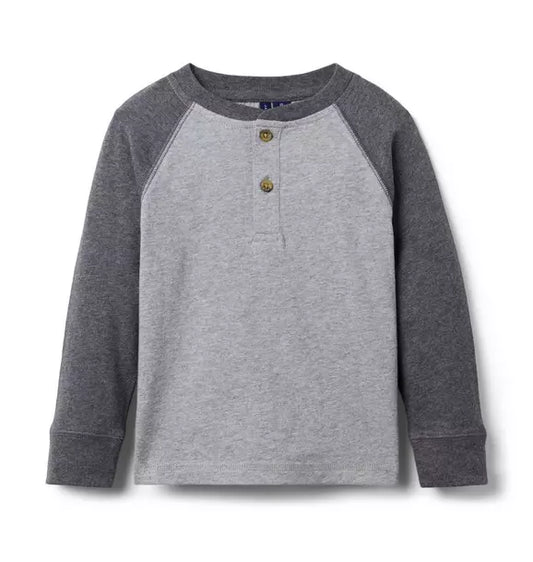 Raglan Sleeve Henley Tee
