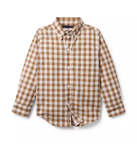 Gingham Poplin Shirt