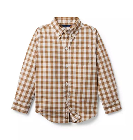 Gingham Poplin Shirt