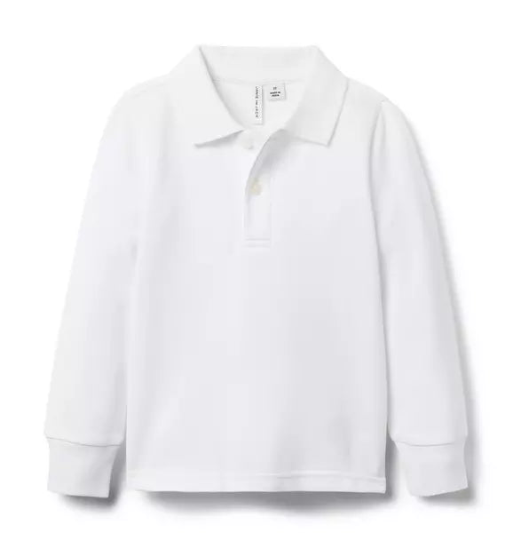 The Long Sleeve Pique Polo