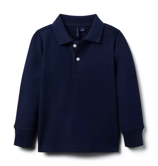 The Long Sleeve Pique Polo
