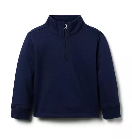 French Terry Half Zip Sweatshirt