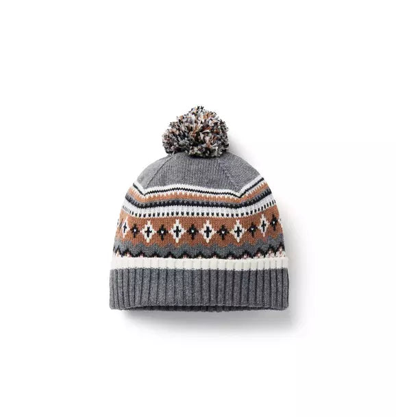 Fair Isle Pom Beanie