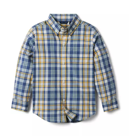 Plaid Poplin Shirt