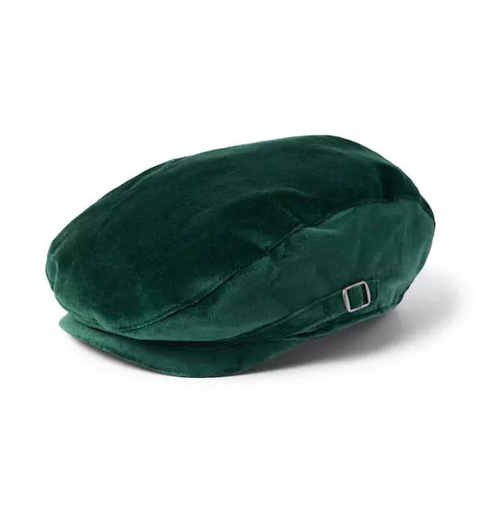 Velvet Newsboy Cap