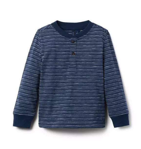 Striped Henley Tee