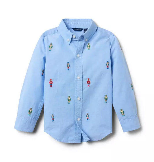The Embroidered Nutcracker Oxford Shirt