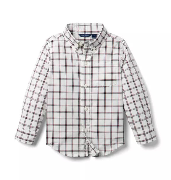 Plaid Poplin Shirt