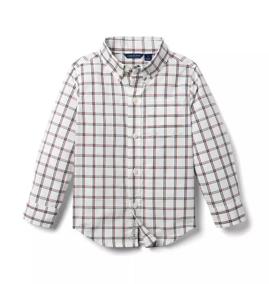 Plaid Poplin Shirt