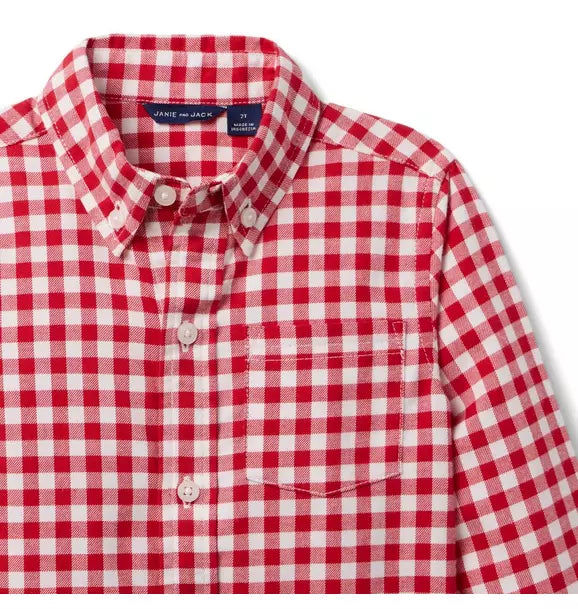 Houndstooth Flannel Shirt