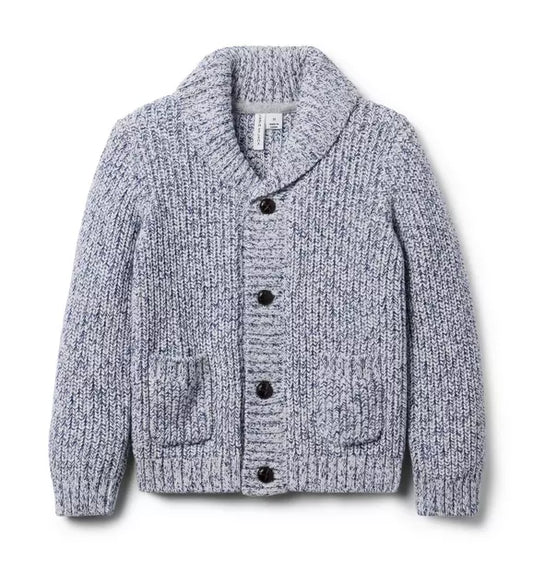 Marled Shawl Collar Cardigan