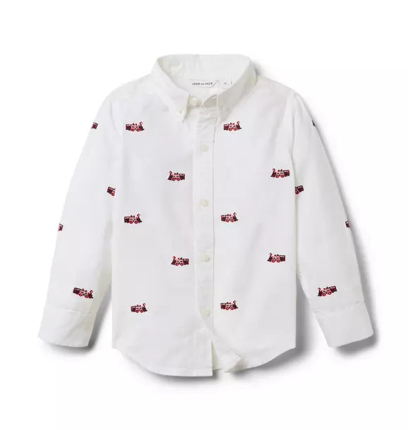 The Embroidered Train Oxford Shirt
