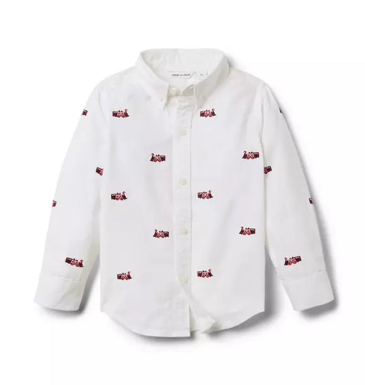 The Embroidered Train Oxford Shirt
