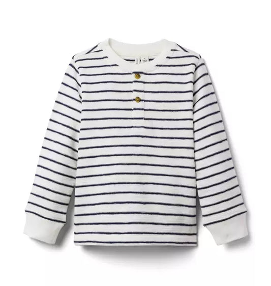 Striped Henley Tee