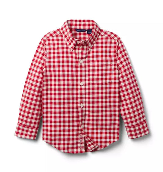Houndstooth Flannel Shirt