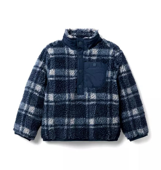 The Plaid Sherpa Pullover