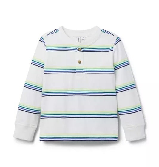 Striped Henley Tee
