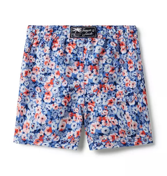 Recycled Floral Swim Trunk