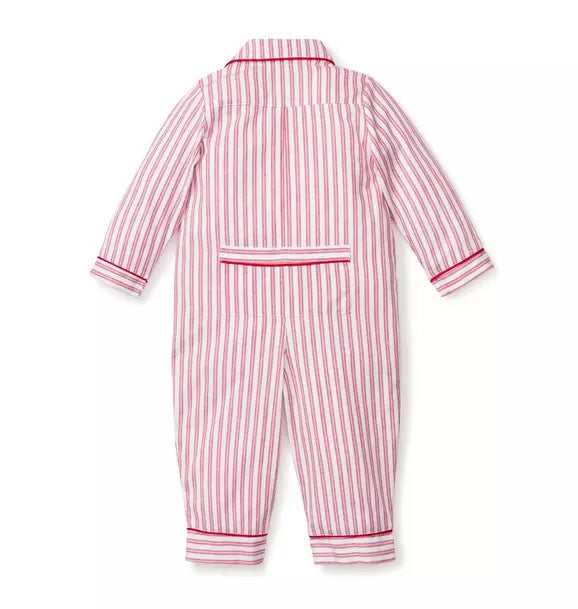Petite Plume Baby Ticking Romper
